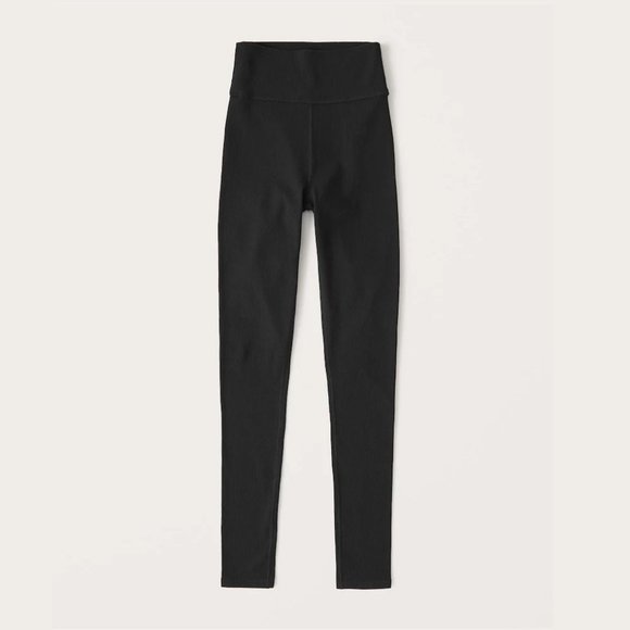 Abercrombie & Fitch Seamless Rib Full-Length Leggings - Picture 1 of 2